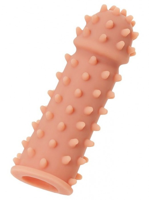 Телесная реалистичная насадка KOKOS Extreme Sleeve 03 с дополнительной стимуляцией - 12,7 см. - KOKOS - в Новочеркасске купить с доставкой