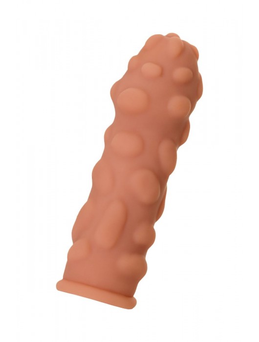 Телесная реалистичная насадка KOKOS Extreme Sleeve 11 с дополнительной стимуляцией - 12,7 см. - KOKOS - в Новочеркасске купить с доставкой