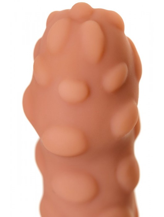 Телесная реалистичная насадка KOKOS Extreme Sleeve 11 с дополнительной стимуляцией - 12,7 см. - KOKOS - в Новочеркасске купить с доставкой