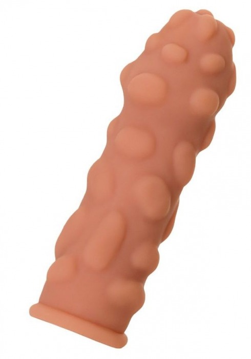 Телесная реалистичная насадка KOKOS Extreme Sleeve 11 с дополнительной стимуляцией - 12,7 см. - KOKOS - в Новочеркасске купить с доставкой