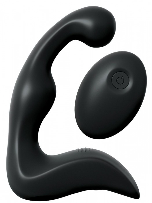 Черный вибромассажер простаты с пультом ДУ Control P-Spot Pro - Pipedream - в Новочеркасске купить с доставкой