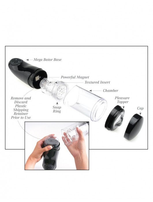Прозрачный автоматический мастурбатор-анус Mega-Bator Ass - Pipedream - в Новочеркасске купить с доставкой