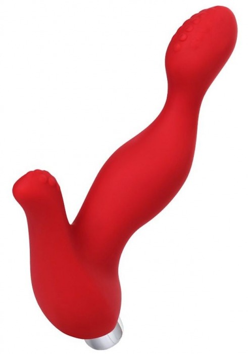 Красный силиконовый вибростимулятор простаты Proman - 12,5 см. - ToyFa - в Новочеркасске купить с доставкой