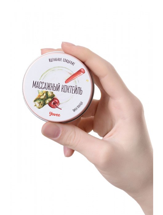 Массажная свеча «Массажный коктейль» с ароматом пина колады - 30 мл. - ToyFa - купить с доставкой в Новочеркасске