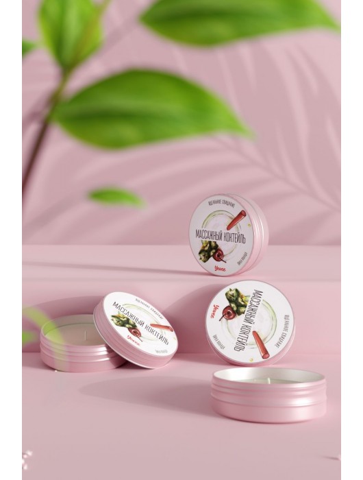 Массажная свеча «Массажный коктейль» с ароматом пина колады - 30 мл. - ToyFa - купить с доставкой в Новочеркасске