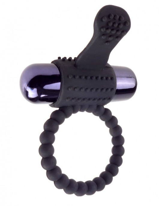 Черное эрекционное виброкольцо Vibrating Silicone Super Ring - Pipedream - в Новочеркасске купить с доставкой