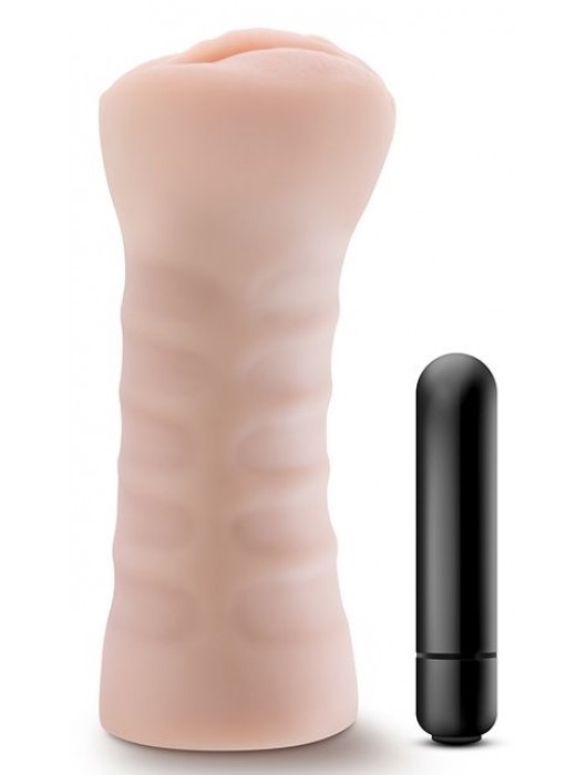 Телесный мастурбатор-вагина с вибропулей Ashley - Blush Novelties - в Новочеркасске купить с доставкой