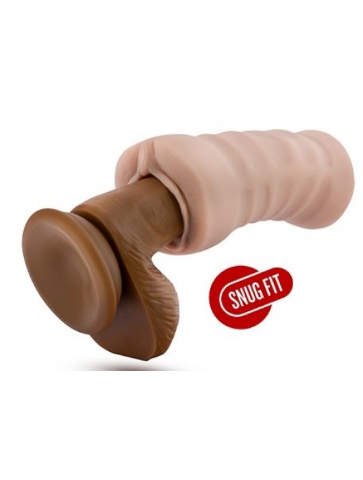 Телесный мастурбатор-вагина с вибропулей Ashley - Blush Novelties - в Новочеркасске купить с доставкой