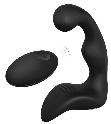 Черный вибромассажер простаты REMOTE BOOTY PLEASER - Dream Toys - в Новочеркасске купить с доставкой