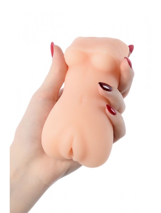 Телесный мастурбатор в виде женской фигурки - Toyfa Basic - в Новочеркасске купить с доставкой