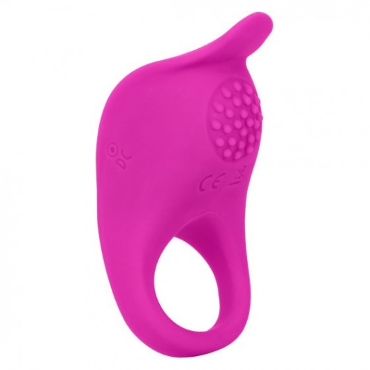 Ярко-розовое эрекционное виброкольцо Silicone Rechargeable Teasing Enhancer - California Exotic Novelties - в Новочеркасске купить с доставкой