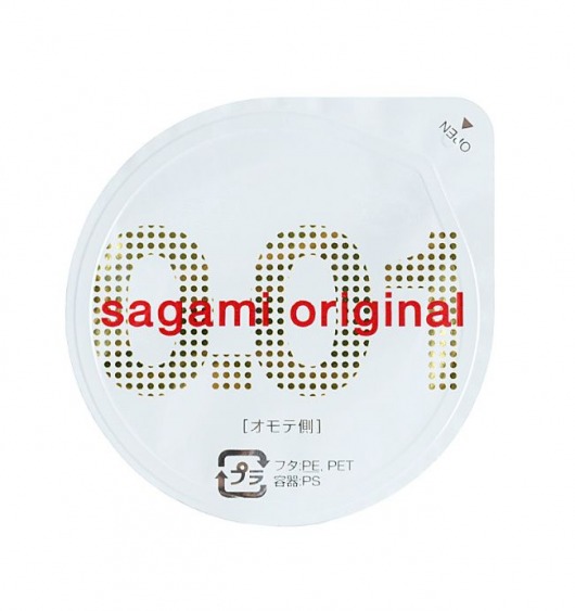 Супертонкий презерватив Sagami Original 0.01 - 1 шт. - Sagami - купить с доставкой в Новочеркасске