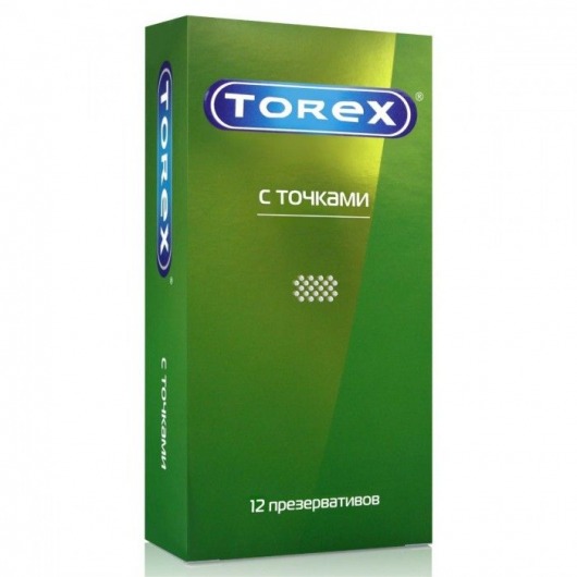 Текстурированные презервативы Torex  С точками  - 12 шт. - Torex - купить с доставкой в Новочеркасске