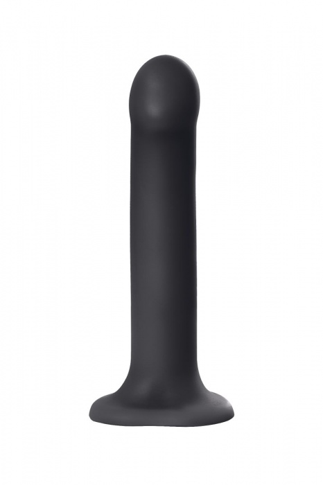 Черный фаллос на присоске Silicone Bendable Dildo L - 19 см. - Strap-on-me - купить с доставкой в Новочеркасске