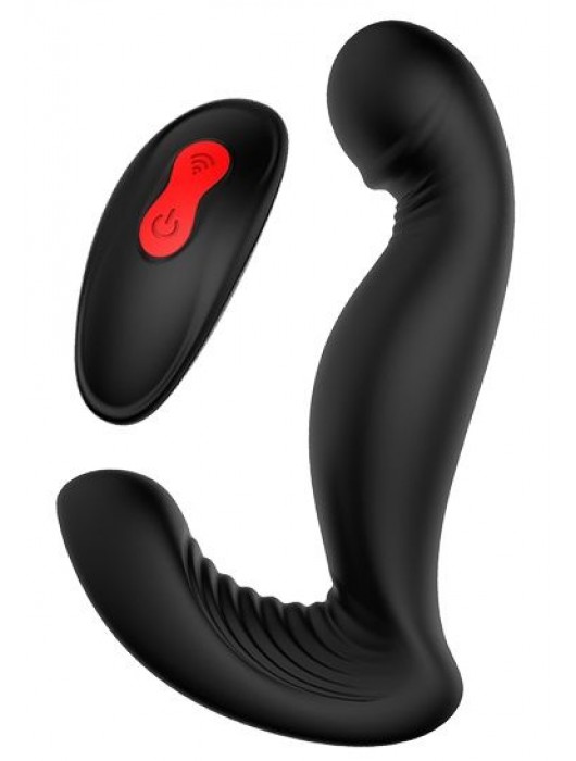 Черный вибромассажер простаты SWIRLING P-PLEASER - Dream Toys - в Новочеркасске купить с доставкой