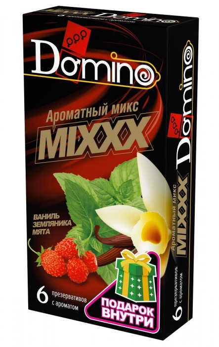 Ароматизированные презервативы DOMINO  Ароматный микс  - 6 шт. - Domino - купить с доставкой в Новочеркасске