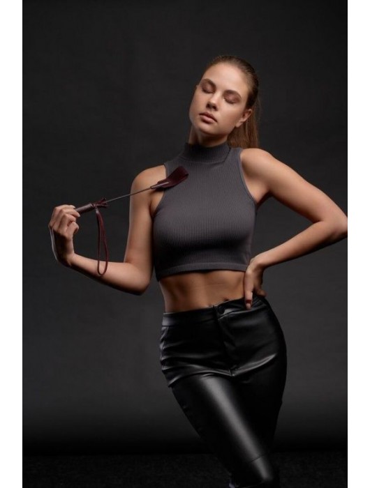 Бордовый стек Ladys Arsenal - 24 см. - БДСМ Арсенал - купить с доставкой в Новочеркасске