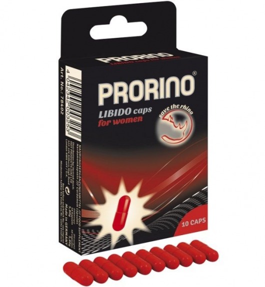 БАД для женщин ero black line PRORINO Libido Caps - 10 капсул - Ero - купить с доставкой в Новочеркасске