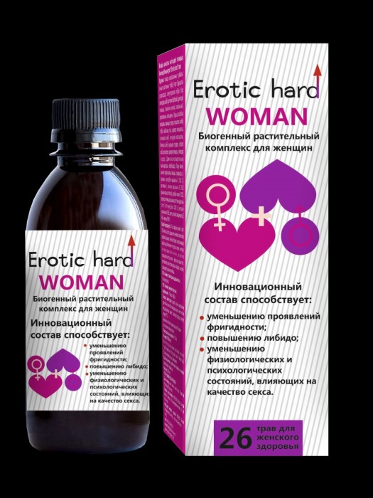 Женский биогенный концентрат для повышения либидо Erotic hard Woman - 250 мл. - Erotic Hard - купить с доставкой в Новочеркасске