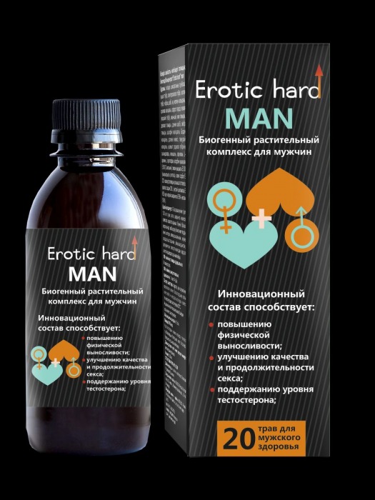 Мужской биогенный концентрат для усиления эрекции Erotic hard Man - 250 мл. - Erotic Hard - купить с доставкой в Новочеркасске