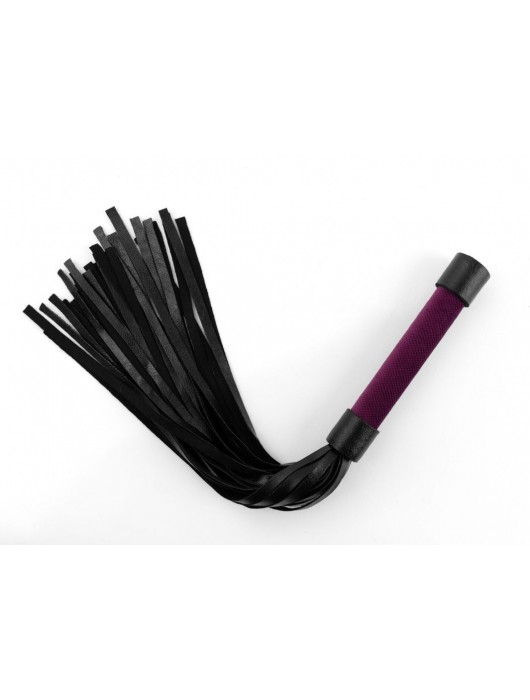 Фиолетово-черная плеть My Rules - 43 см. - БДСМ Арсенал - купить с доставкой в Новочеркасске