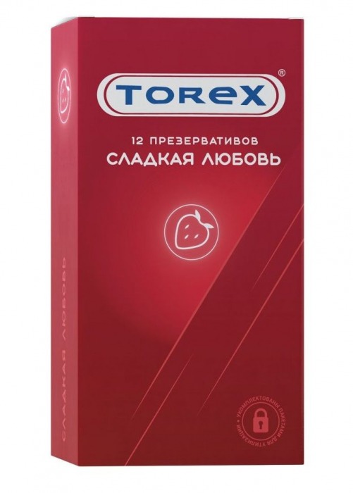 Презервативы Torex  Сладкая любовь  с ароматом клубники - 12 шт. - Torex - купить с доставкой в Новочеркасске