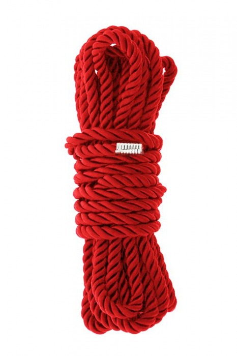 Красная веревка для шибари DELUXE BONDAGE ROPE - 5 м. - Dream Toys - купить с доставкой в Новочеркасске