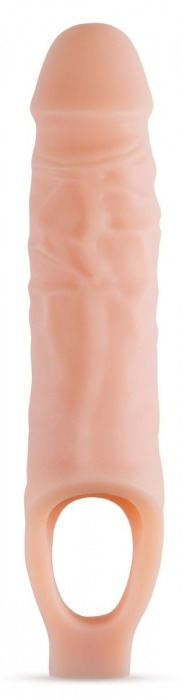 Телесный реалистичный фаллоудлинитель 9 Inch Silicone Cock Sheath Penis Extender - 22,86 см. - Blush Novelties - в Новочеркасске купить с доставкой