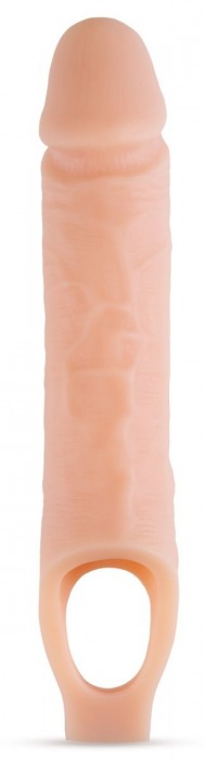 Телесный реалистичный фаллоудлинитель 10 Inch Silicone Cock Sheath Penis Extender - 25,4 см. - Blush Novelties - в Новочеркасске купить с доставкой