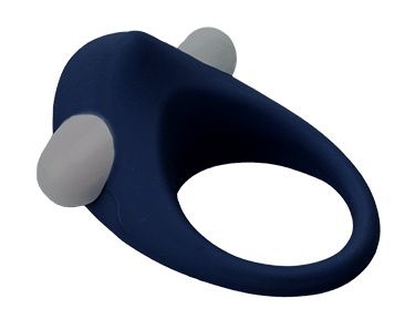 Гладкое синее эрекционное виброкольцо STIMU RING - Dream Toys - в Новочеркасске купить с доставкой