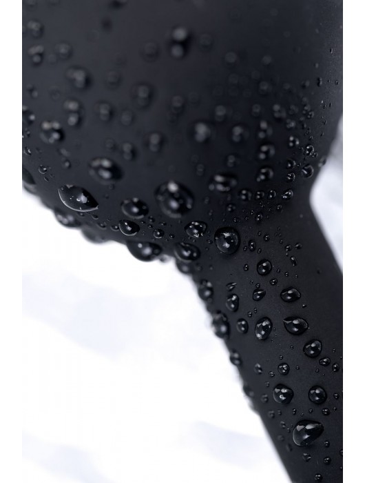 Черная анальная втулка с прозрачным стразом - 7,2 см. - POPO Pleasure - купить с доставкой в Новочеркасске