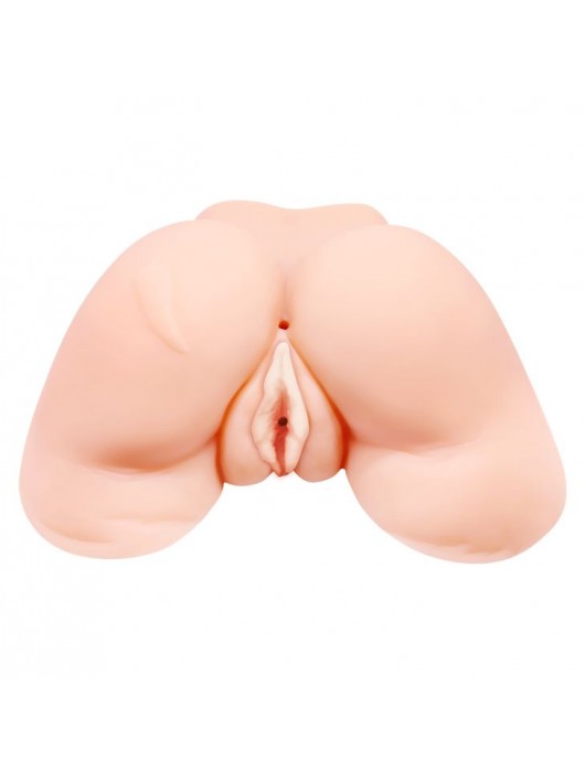 Телесная вибровагина Julie с 2 рабочими отверстиями - Baile - в Новочеркасске купить с доставкой