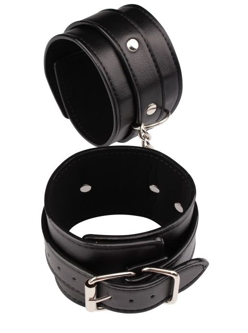 Черные оковы Classic Ankle Cuffs - Chisa - купить с доставкой в Новочеркасске