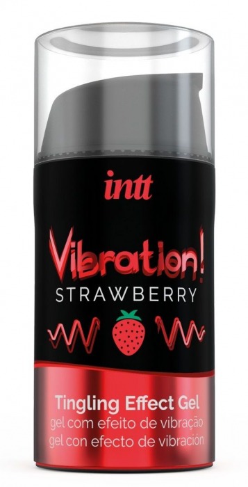 Жидкий интимный гель с эффектом вибрации Vibration! Strawberry - 15 мл. - INTT - купить с доставкой в Новочеркасске