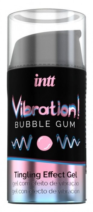 Жидкий интимный гель с эффектом вибрации Vibration! Bubble Gum - 15 мл. - INTT - купить с доставкой в Новочеркасске