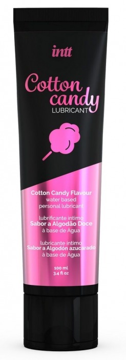 Интимный гель на водной основе Cotton Candy Lubricant - 100 мл. - INTT - купить с доставкой в Новочеркасске