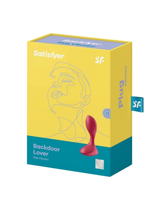 Красный вибромассажёр простаты Satisfyer Backdoor Lover - 14 см. - Satisfyer - в Новочеркасске купить с доставкой