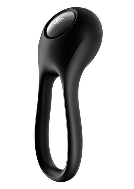 Черное эрекционное виброкольцо Majestic Duo - Satisfyer - в Новочеркасске купить с доставкой
