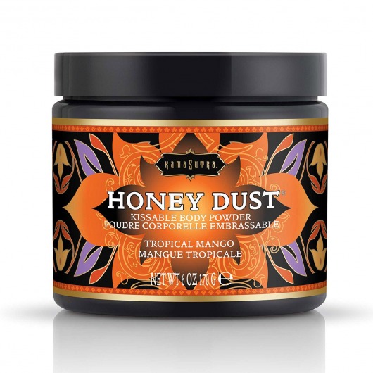 Пудра для тела Honey Dust Body Powder с ароматом манго - 170 гр. - Kama Sutra - купить с доставкой в Новочеркасске