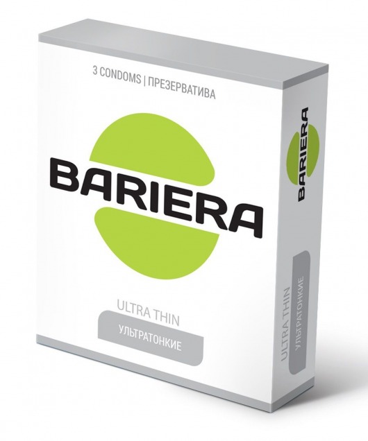 Ультратонкие презервативы Bariera Ultra Thin - 3 шт. - Bariera - купить с доставкой в Новочеркасске