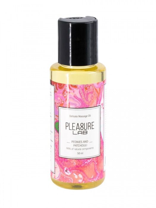 Массажное масло Pleasure Lab Delicate с ароматом пиона и пачули - 50 мл. - Pleasure Lab - купить с доставкой в Новочеркасске