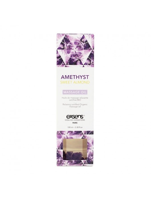 Органическое массажное масло AMETHYST SWEET ALMOND - 100 мл. - Exsens - купить с доставкой в Новочеркасске