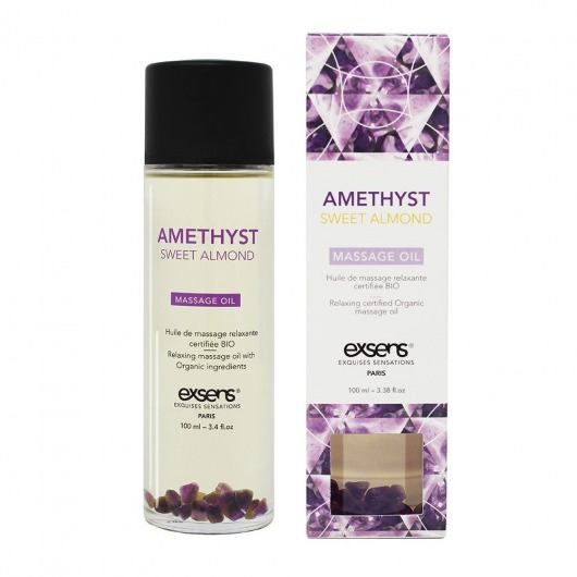 Органическое массажное масло AMETHYST SWEET ALMOND - 100 мл. - Exsens - купить с доставкой в Новочеркасске