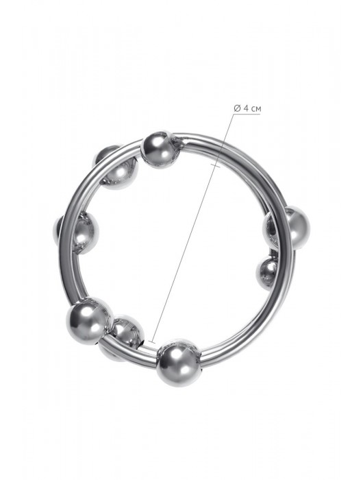 Большое металлическое кольцо под головку пениса - ToyFa - купить с доставкой в Новочеркасске