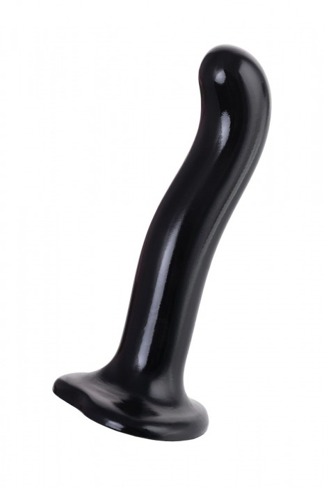 Черный стимулятор для пар P G-Spot Dildo Size M - 18 см. - Strap-on-me - в Новочеркасске купить с доставкой