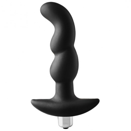 Черная вибропробка для простаты FantASStic Vibrating Prostate Plug - 14,5 см. - Dream Toys - в Новочеркасске купить с доставкой