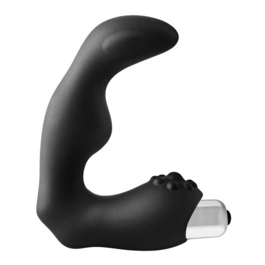 Черный вибромассажер простаты FantASStic Vibrating Prostate Massager - 11,3 см. - Dream Toys - в Новочеркасске купить с доставкой