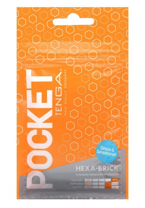 Карманный мастурбатор HEXA-BRICK - Tenga - в Новочеркасске купить с доставкой