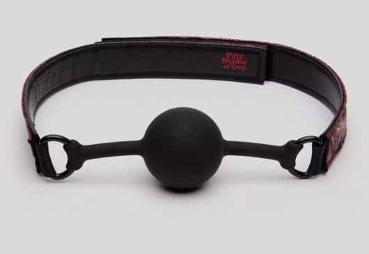 Кляп-шар на двусторонних ремешках Reversible Silicone Ball Gag - Fifty Shades of Grey - купить с доставкой в Новочеркасске