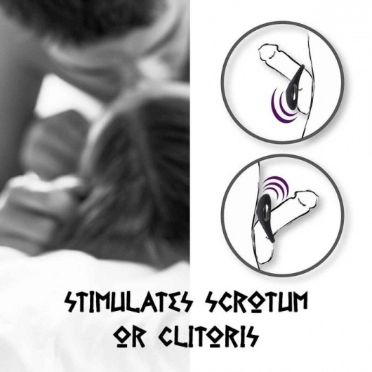 Черное эрекционное виброкольцо Thor Cockring - FeelzToys - в Новочеркасске купить с доставкой